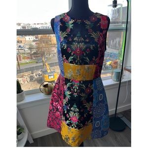 Alice & Olivia multicolored patterned dress